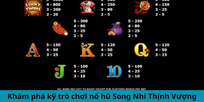 Khám phá kỹ trò chơi nổ hũ Song Nhi Thịnh Vượng